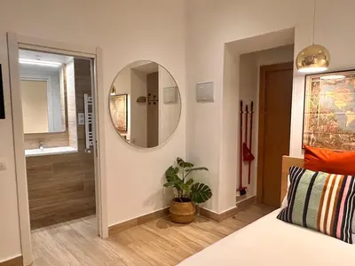 Cama o camas de una habitación en Opera Suite Norma - Estudio 2 habitaciones Madrid Palacio Real