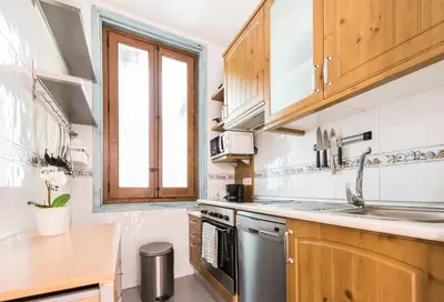 Una cocina o zona de cocina en Apartamento a dos pasos de la Plaza Mayor