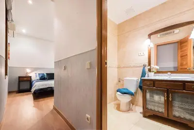 Cama o camas de una habitación en Apartamento a dos pasos de la Plaza Mayor