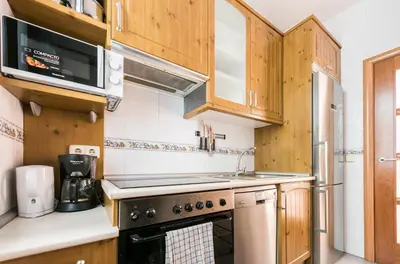 Una cocina o zona de cocina en Apartamento a dos pasos de la Plaza Mayor