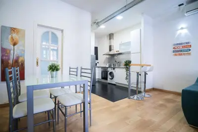Una cocina o zona de cocina en Apartamento Palacio Real de Madrid, histórico