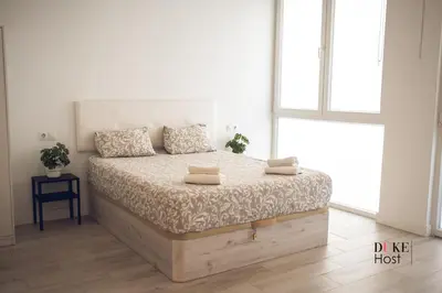 Cama o camas de una habitación en Santa Maria de la cabeza Apartments