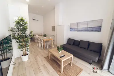 Zona de estar de Santa Maria de la cabeza2 Apartments