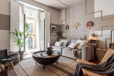 Zona de estar de AZREG - 2 Bedroom Apartment in Almagro