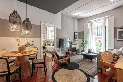 Zona de estar de AZREG - 2 Bedroom Apartment in Almagro