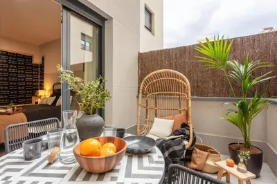 Zona de estar de ABARDOK- 1 Bedroom Apartment with terrace in Chamberí