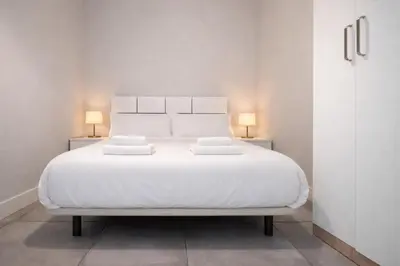Cama o camas de una habitación en Luz y Diseño en Retiro - Apartamento de 4 Dormitorios