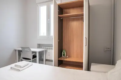 Cama o camas de una habitación en Luz y Diseño en Retiro - Apartamento de 4 Dormitorios
