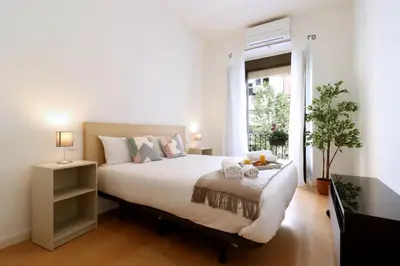 Cama o camas de una habitación en Chueca Jacuzzi