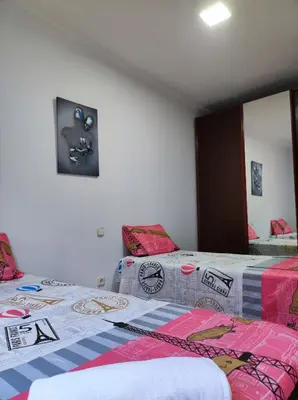 Cama o camas de una habitación en LUCERO APARTAMENTO