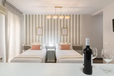 Cama o camas de una habitación en Roisa Centro
