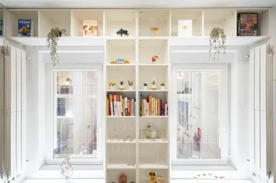 Biblioteca en el apartamento