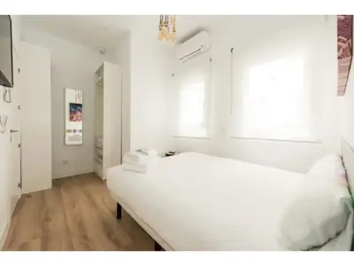 Cama o camas de una habitación en Apartamento 3 Habs enfrente de Atocha Mendez3º