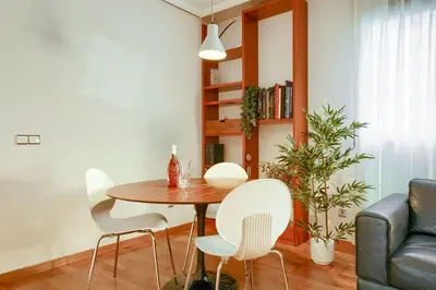 Zona de estar de Apartamento en Chamberí con piscina - Lovely apartment in the City Center with swimming pool