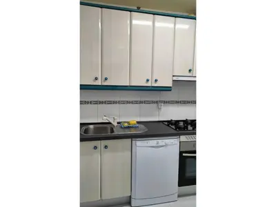 Una cocina o zona de cocina en Tranquilo apartamento 5 pers. Madrid Río Mendoza
