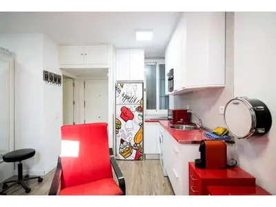 Una cocina o zona de cocina en Precioso estudio en Lavapies Salitre