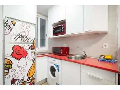 Una cocina o zona de cocina en Precioso estudio en Lavapies Salitre