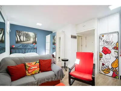 Zona de estar de Precioso estudio en Lavapies Salitre