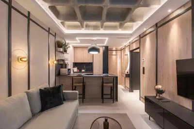 Una televisión o centro de entretenimiento en JUAN BRAVO Apartamento a estrenar con PISCINA