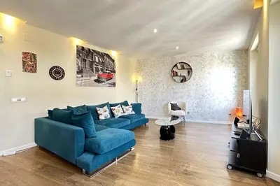 Zona de estar de Piso de lujo en Madrid centro La dolce vita
