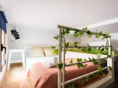 Cama o camas de una habitación en El Hogar de La Sierpe