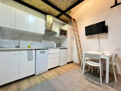 Una cocina o zona de cocina en Ile Aina Malasaña Temporal