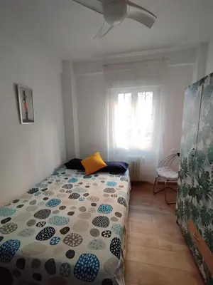 Cama o camas de una habitación en Apartamento luminoso y nuevo en Madrid Rio