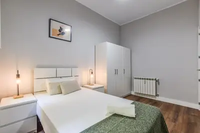 Cama o camas de una habitación en Retiro VII - Práctico, moderno y en plena ciudad de Madrid