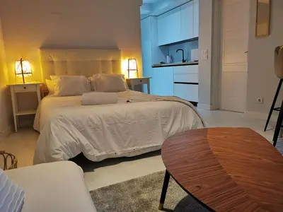 Cama o camas de una habitación en La Estancia de Leganitos