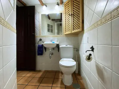 Un baño de La Cueva de León