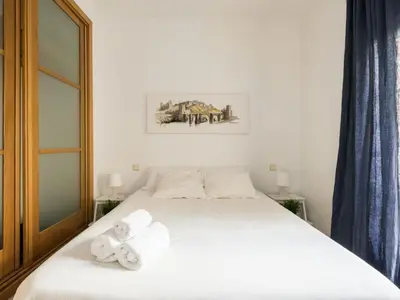 Cama o camas de una habitación en El Hogar de Pizarro