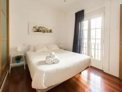 Cama o camas de una habitación en El Hogar de Pizarro