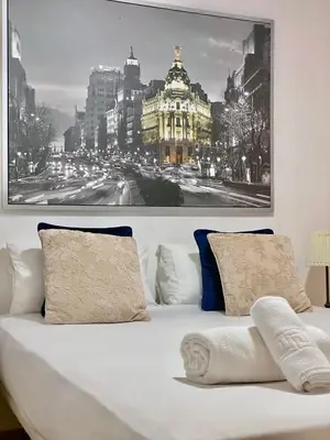 Cama o camas de una habitación en Puerta del Sol V - En el centro de Madrid