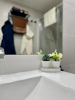 Un baño de Madrid Villa Suites Aquamarina