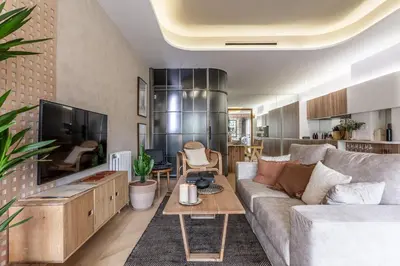 Zona de estar de NAMIB - 1 bedroom apartment in Almagro
