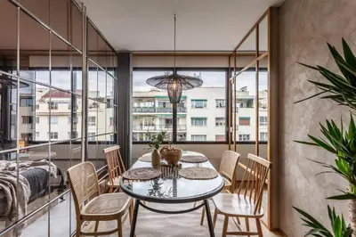Zona de estar de NAMIB - 1 bedroom apartment in Almagro