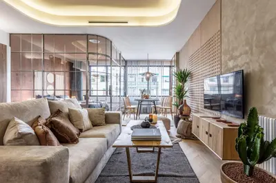 Una televisión o centro de entretenimiento en NAMIB - 1 bedroom apartment in Almagro