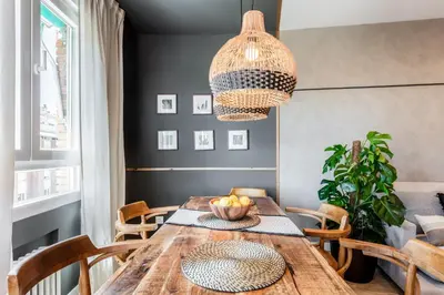 Zona de estar de AZANDE- Two Bedroom apartment in Almagro