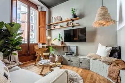 Zona de estar de TETELA- 1 Bedroom Apartment with shared pool in Centro