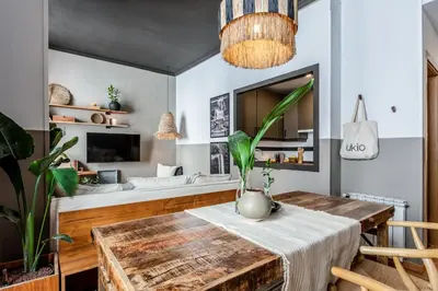 Una cocina o zona de cocina en TETELA- 1 Bedroom Apartment with shared pool in Centro