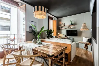 Zona de estar de TETELA- 1 Bedroom Apartment with shared pool in Centro