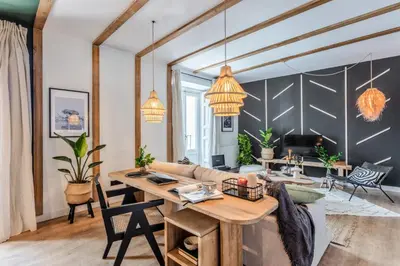Zona de estar de LUNDA- 2 Bedroom Apartment in Malasaña