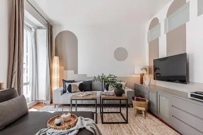 Una televisión o centro de entretenimiento en DERJ - 2 Bedroom Apartment in Almagro