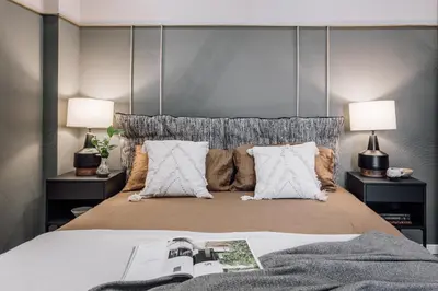 Cama o camas de una habitación en EKONDA- 2 Bedroom Apartment in Trafalgar