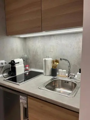 Una cocina o zona de cocina en Luxury Studio Retiro Park & Prado Museum