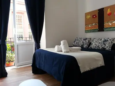 Cama o camas de una habitación en Casa de Huéspedes Prada