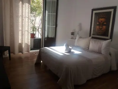 Cama o camas de una habitación en Casa de Huéspedes Prada