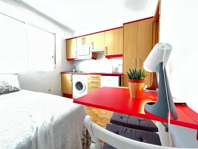 Cama o camas de una habitación en Piso Augusto Acogedor 5 Temporal