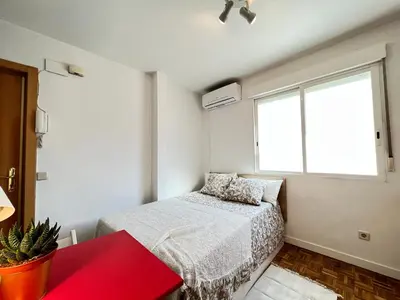 Cama o camas de una habitación en Piso Augusto Acogedor 5 Temporal