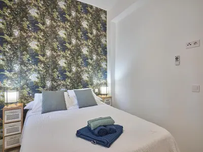 Cama o camas de una habitación en NEW Apto 3 DORMITORIOS 15 min a Sol en metro